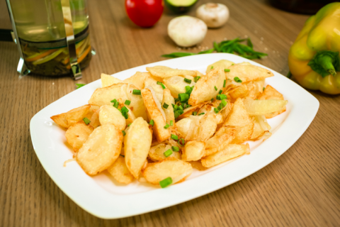 Картофель жареный с луком