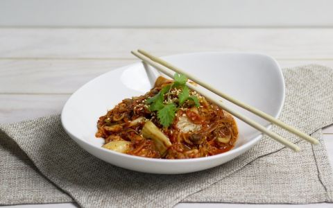Ким-чи жаренный с мясом