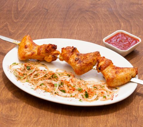 Шашлык из кур крылышек Шашлык из кур крылышек